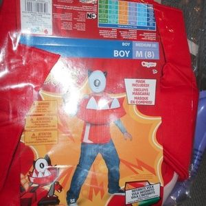 Disguise New Pixels Boys Sz M Costume mask include